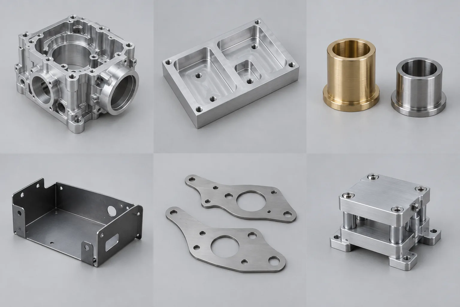 Machined aluminum housing